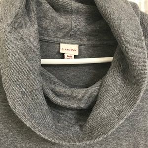 Gray sweatshirt tunic